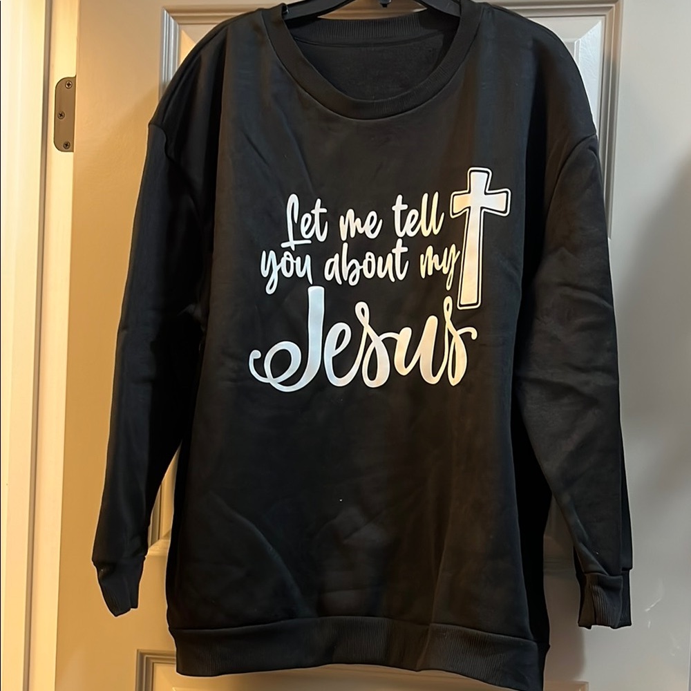 Black Graphic Sweatshirt